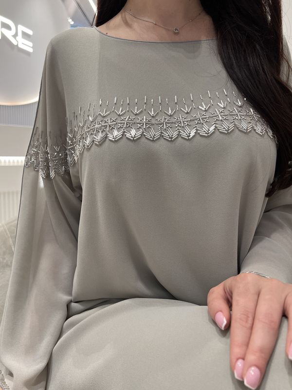 2 Pc Chiffon Handmade Embroidery